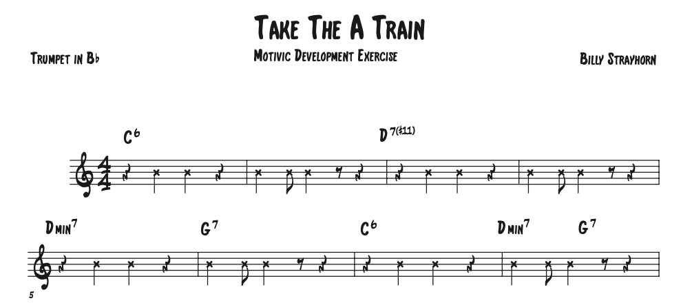 Motivic Development – Trumpet in Bb